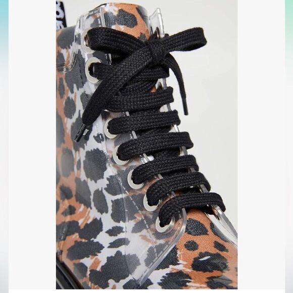 Sergio Rossi Women's Winter Jelly Rain Boot Leopard NWOB Size 37 - Picture 5 of 12
